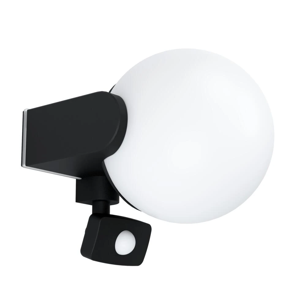 EGLO Rubio Wandlamp Buiten - Sensor - E27 - 17 cm - Sensor - Zwart/Wit 1 EGLO Rubio Wandlamp Buiten - Sensor - E27 - 17 cm - Sensor - Zwart/Wit