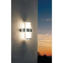 EGLO Topline Beverly 1 - Buitenverlichting - Wandlamp - RVS - Wit -Eglo 1000077699 0104