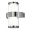 EGLO Topline Beverly 1 - Buitenverlichting - Wandlamp - RVS - Wit