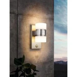 EGLO Atollari - Buitenverlichting - IP44 - Wandlamp - RVS - Wit -Eglo 1000077700 0104
