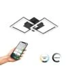 EGLO connect.z Paranday-Z Smart Plafondlamp - 52,5 cm - Zwart/Wit