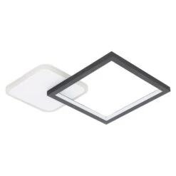 EGLO Gafares Plafondlamp - LED - 33 Cm - Zwart/Wit - Dimbaar