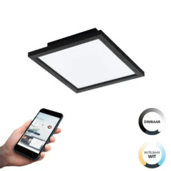 EGLO connect.z Salobrena-Z Smart Plafondlamp - 30 cm - Zwart - Dimbaar -Eglo 1000084180 0102