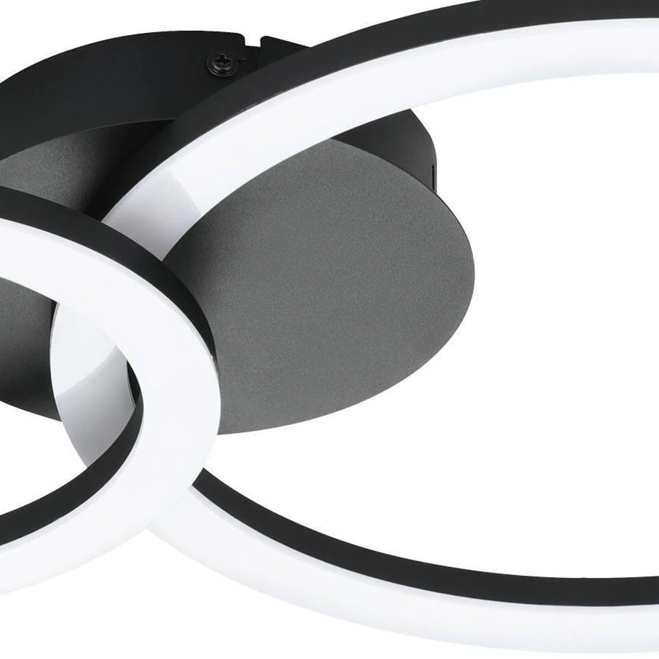 EGLO connect.z Parrapos-Z Smart Plafondlamp - 44,5 cm - Zwart/Wit 3 EGLO connect.z Parrapos-Z Smart Plafondlamp - 44,5 cm - Zwart/Wit - Afbeelding 3