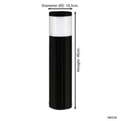 EGLO connect.z Basalgo-Z Smart Sokkellamp Buiten- E27 - 45 cm - Zwart 7 EGLO connect.z Basalgo-Z Smart Sokkellamp Buiten- E27 - 45 cm - Zwart -Eglo 1000085349 0103