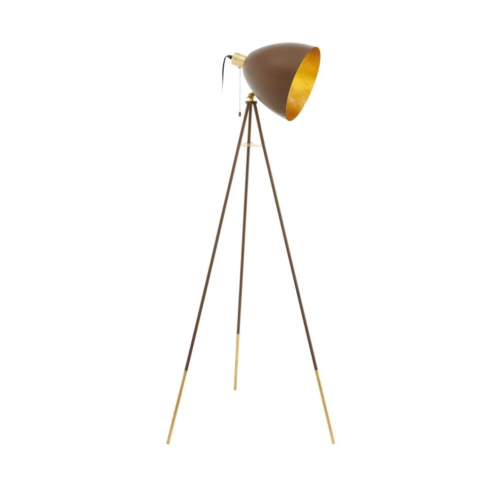 EGLO Chester 1 Vloerlamp - E27 - 149,5 Cm - Roest/Goud 1 EGLO Chester 1 Vloerlamp - E27 - 149,5 Cm - Roest/Goud