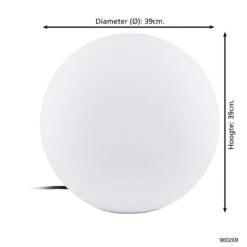EGLO Connect.z Monterolo-Z Smart Vloerlamp Buiten- E27 - Ø 39 Cm -Eglo 1000085386 0103