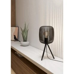 EGLO Romazzina Tafellamp - E27 - Ø 20 Cm - Zwart 5 EGLO Romazzina Tafellamp - E27 - Ø 20 Cm - Zwart -Eglo 1000090307 0104