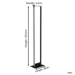 EGLO Connect.z Salvilanas-Z Vloerlamp - 130,5 Cm - Zwart/Wit - Dimbaar 7 EGLO Connect.z Salvilanas-Z Vloerlamp - 130,5 Cm - Zwart/Wit - Dimbaar -Eglo 1000090404 0103