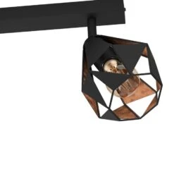 EGLO Carlton 7 Spot - E27 - 73 Cm - Zwart/Koper - Staal -Eglo 1000090422 0102