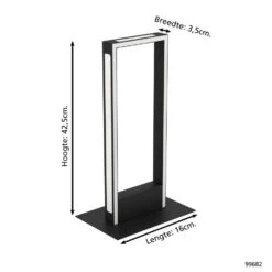 EGLO Connect.z Salvilanas-Z Tafellamp - 42,5 Cm - Zwart/Wit - Dimbaar -Eglo 1000090435 0103