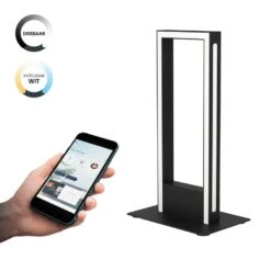 EGLO Connect.z Salvilanas-Z Tafellamp - 42,5 Cm - Zwart/Wit - Dimbaar