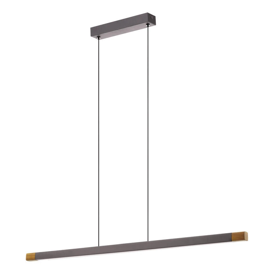 EGLO Lisciana Hanglamp - LED - 87,5 Cm - Grijs/Bruin/Wit - Dimbaar 1 EGLO Lisciana Hanglamp - LED - 87,5 Cm - Grijs/Bruin/Wit - Dimbaar