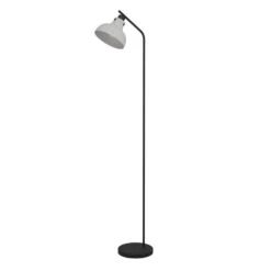 EGLO Matlock Vloerlamp - E27 - 158 Cm - Grijs/Zwart - Staal