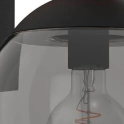 EGLO BUFALATA Wandlamp - Buitenverlichting - E27 - Zwart, Bruin -Eglo 1000093906 0102