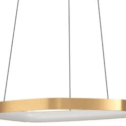 EGLO Vallerosa Hanglamp - LED - Ø 58 Cm - Goud/Wit - Dimbaar - Staal -Eglo 1000094960 0102