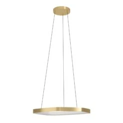 EGLO Vallerosa Hanglamp - LED - Ø 58 Cm - Goud/Wit - Dimbaar - Staal