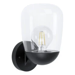 EGLO Donatori Wandlamp - E27 - 15.5 Cm - Zwart