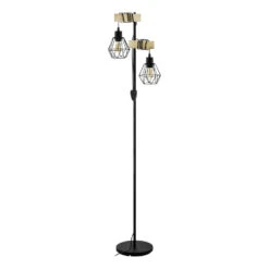 EGLO Townshend 5 Vloerlamp - E27 - 166,5 Cm - Zwart, Bruin