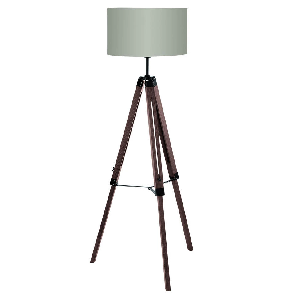 EGLO Lantada Vloerlamp - E27 - 143 Cm - Noten/Taupe 1 EGLO Lantada Vloerlamp - E27 - 143 Cm - Noten/Taupe