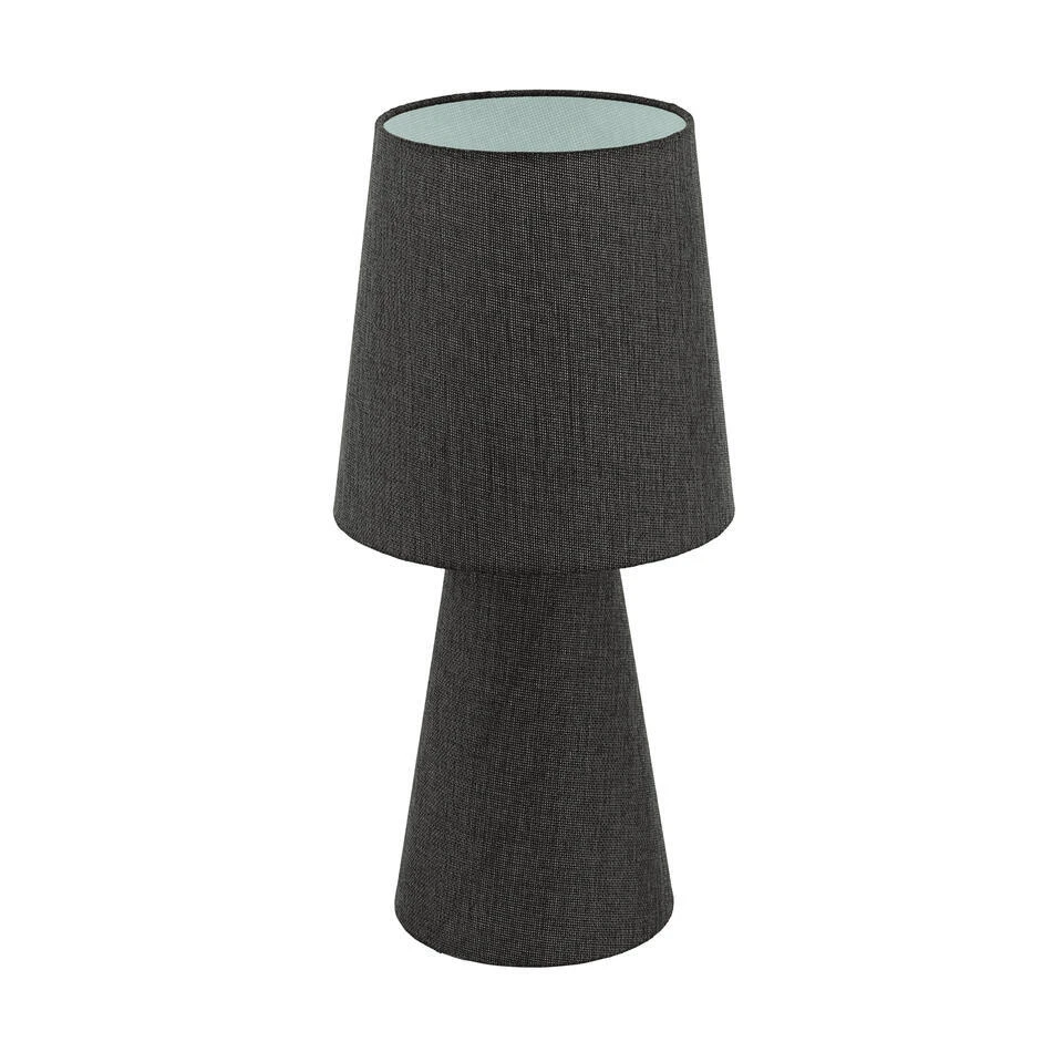 EGLO Carpara Tafellamp - E27 - H 47 Cm - Textiel/Linnen - Wit/Bruin 1 EGLO Carpara Tafellamp - E27 - H 47 Cm - Textiel/Linnen - Wit/Bruin