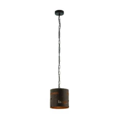 EGLO Coldingham Hanglamp - E27 - Staal - Roestbruin/