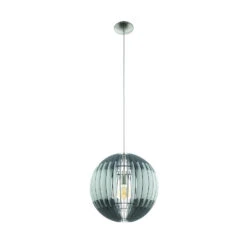 EGLO Olmero Hanglamp - E27 - Hout - Wit:Grijs