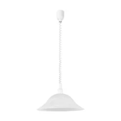 EGLO Alessandra Hanglamp - E27 - Glas/Kunststof - Wit