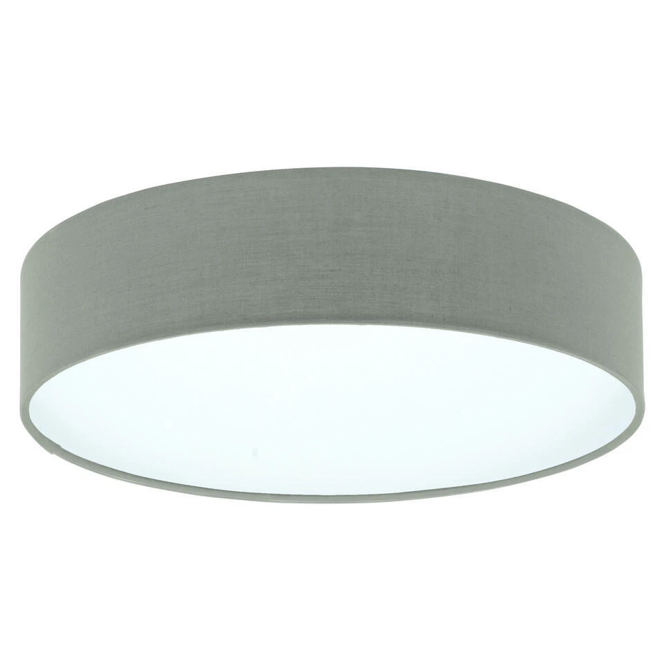 EGLO Revilla 1 Hanglamp - E27 - Textiel - Wit/Taupe 1 EGLO Revilla 1 Hanglamp - E27 - Textiel - Wit/Taupe