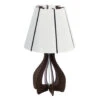 EGLO Cossano Tafellamp - E27 - Kunststof/Hout - Wit/Bruin