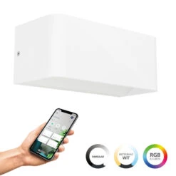 EGLO Connect.z Sania-Z Wandlamp - 20 Cm - Wit - RGB - Zigbee