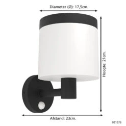 EGLO Pantete Solar Wandlamp - LED - 21 Cm - Zwart/Wit 7 EGLO Pantete Solar Wandlamp - LED - 21 Cm - Zwart/Wit -Eglo 107e5f9ff1cb4dffae46a20aea23b11e