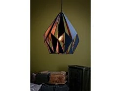 EGLO Hanglamp CARLTON 1 - Zwart/koper Koper -Eglo 1318 deba meubelen verlichting eglo vintage carlton 1