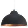 EGLO Hanglamp VINTAGE/TRURO - Zwart/Koper Zwart