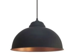 EGLO Hanglamp VINTAGE/TRURO - Zwart/Koper Zwart