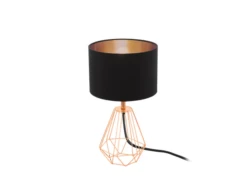 EGLO Tafellamp CARLTON 2 - Zwart/koper Zwart