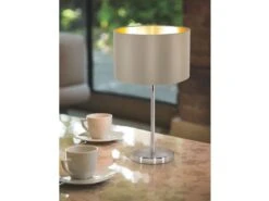 EGLO Tafellamp MASERLO - Taupe/Goud Taupe -Eglo 1382 deba meubelen verlichting eglo maserlo