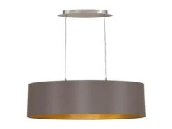 EGLO Hanglamp Ovaal MASERLO - Cappucino/Goud Bruin