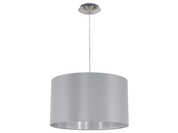 EGLO Hanglamp MASERLO - Grijs/Zilver Grijs 1 EGLO Hanglamp MASERLO - Grijs/Zilver Grijs