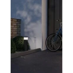 EGLO Park5 Stopcontact Zuil Buiten - E27 - 50 Cm - Antraciet/Wit -Eglo 1b8431978a7b477caab0ae51f2df8d33