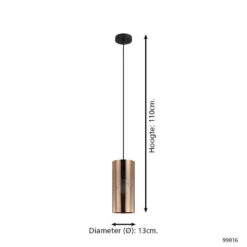 EGLO Tabiago Hanglamp - E27 - Staal - Roségoud 10 EGLO Tabiago Hanglamp - E27 - Staal - Roségoud -Eglo 372e8f4f9f904e779c0dbaaa2018f22f