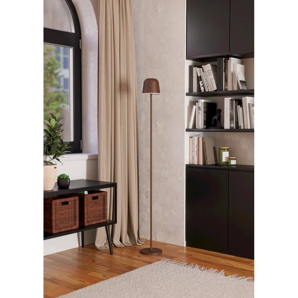 EGLO Mannera-L Staande Lamp - USB-C - H 140 Cm - Roestbruin 6 EGLO Mannera-L Staande Lamp - USB-C - H 140 Cm - Roestbruin - Afbeelding 6