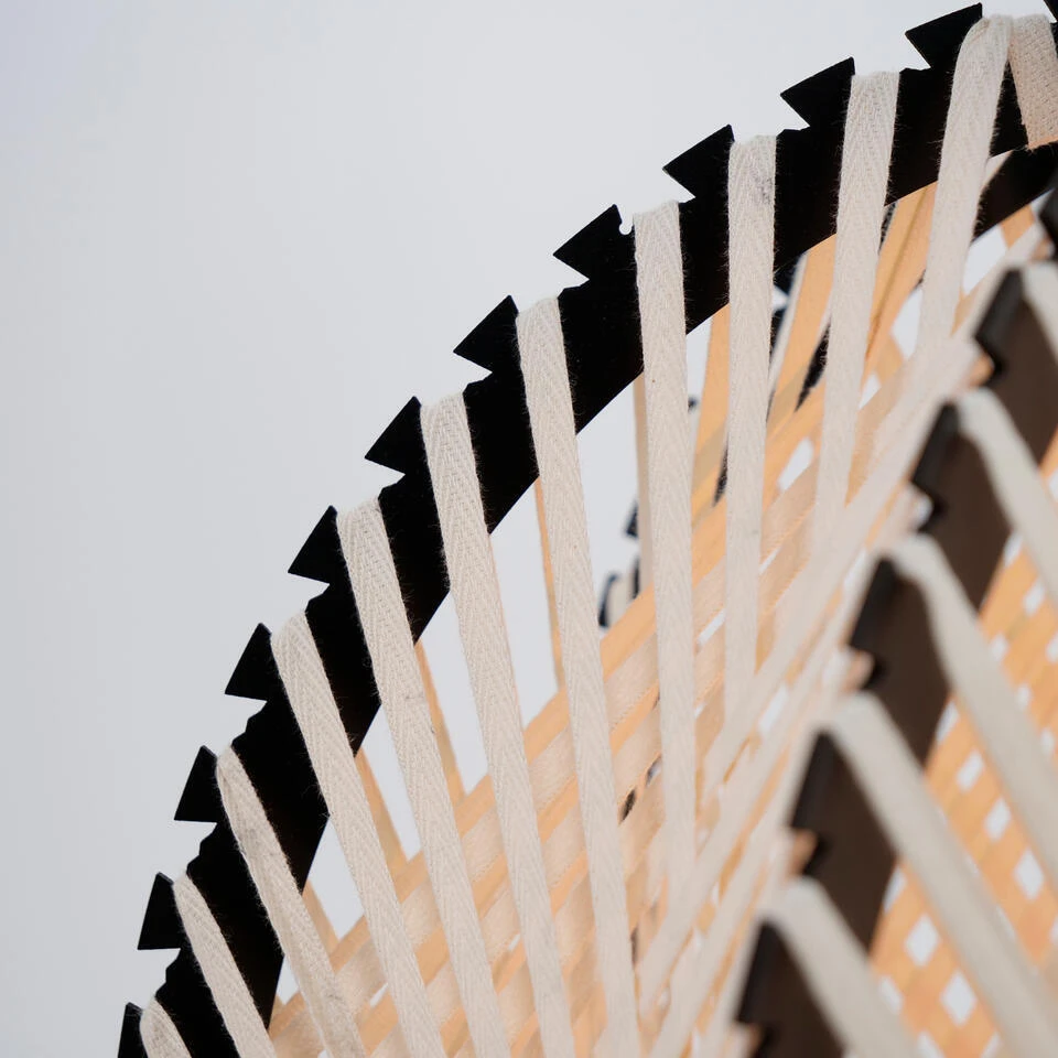 EGLO Waverton Hanglamp - E27 - Ø 48 Cm - Zwart/Wit - Textiel 5 EGLO Waverton Hanglamp - E27 - Ø 48 Cm - Zwart/Wit - Textiel - Afbeelding 5