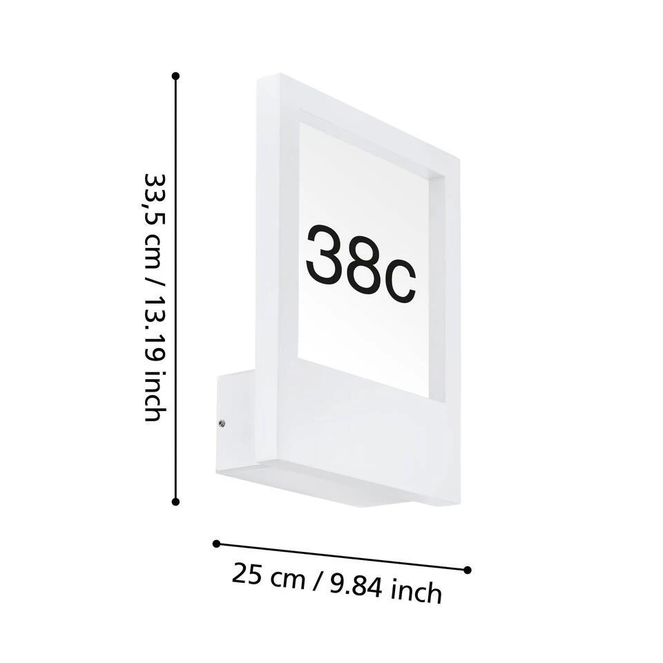 EGLO Monteros Wandlamp - E27 - Aluminium/Kunststof/Glas - Wit 4 EGLO Monteros Wandlamp - E27 - Aluminium/Kunststof/Glas - Wit - Afbeelding 4