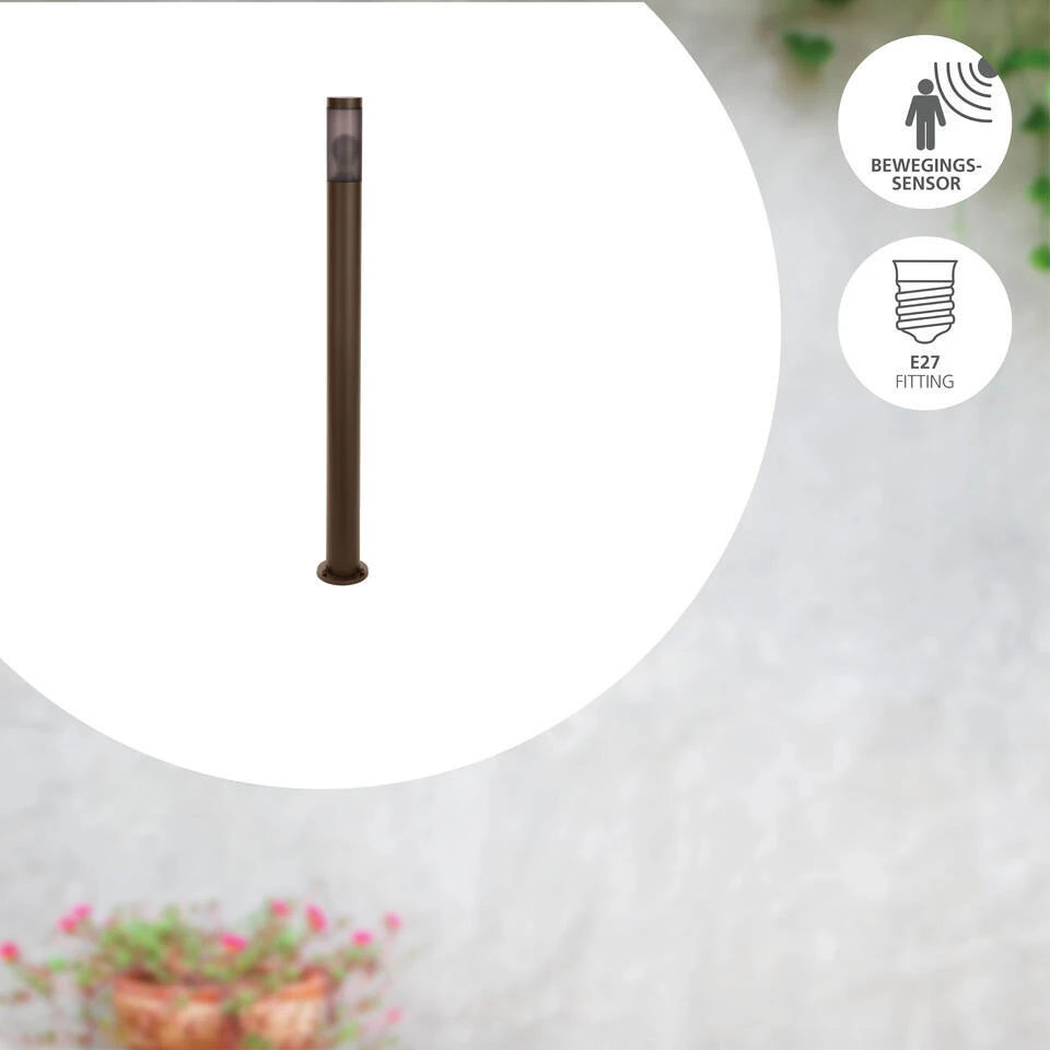 EGLO Helsinki Sokkellamp - E27 - 110 Cm - Bruin 3 EGLO Helsinki Sokkellamp - E27 - 110 Cm - Bruin - Afbeelding 3