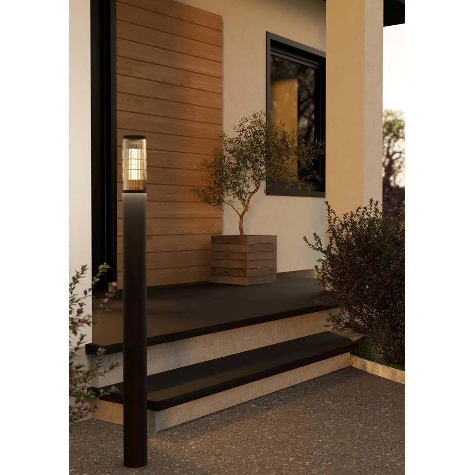 EGLO Salle Sokkellamp - E27 - 110 Cm - Smoke - Zwart 2 EGLO Salle Sokkellamp - E27 - 110 Cm - Smoke - Zwart - Afbeelding 2