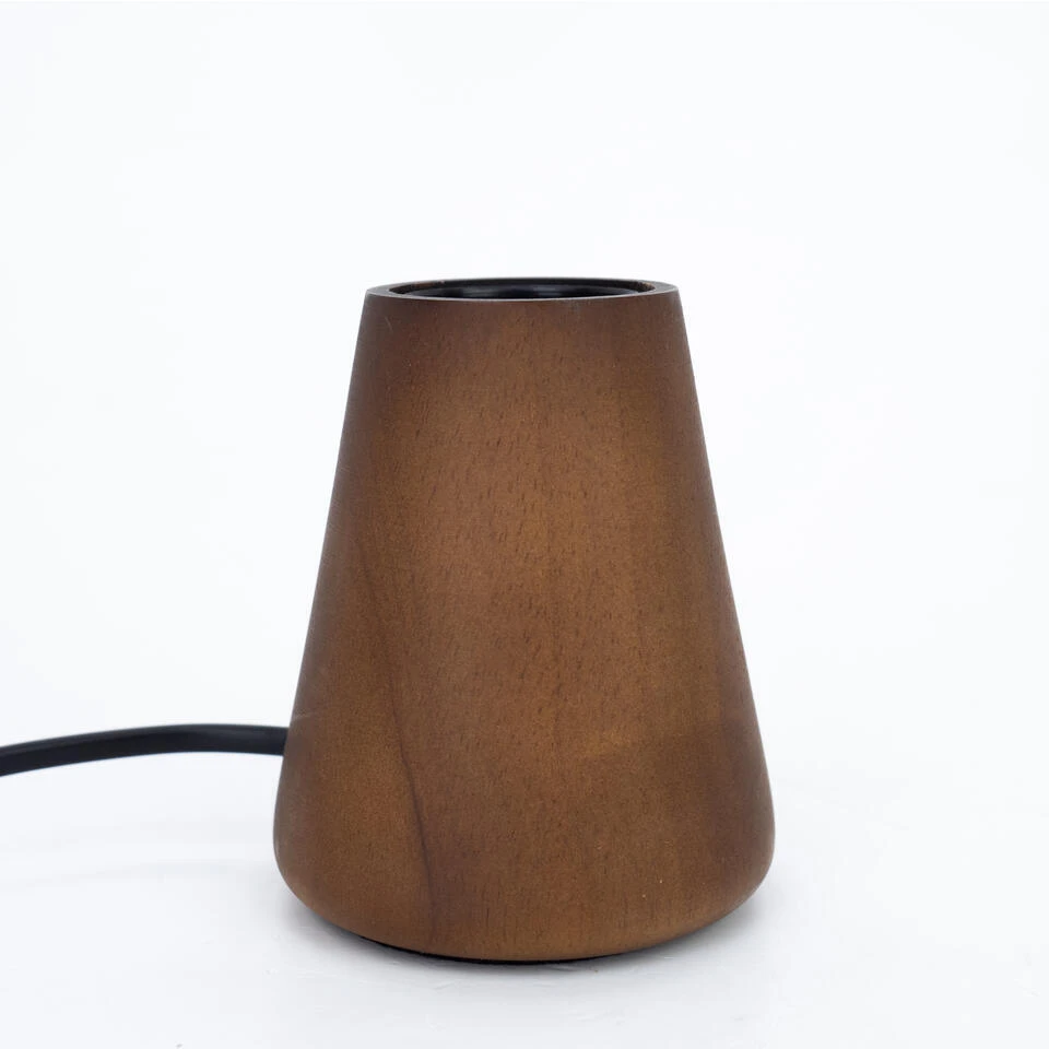 EGLO Asby Tafellamp - E27 - 10 Cm - Donkerbruin - Hout 3 EGLO Asby Tafellamp - E27 - 10 Cm - Donkerbruin - Hout - Afbeelding 3