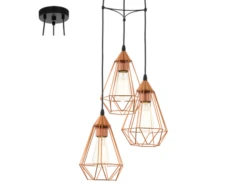 EGLO Hanglamp TARBES - Koper Koper