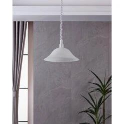 EGLO Alessandra Hanglamp - E27 - Glas/Kunststof - Wit -Eglo 6604e621f5e9487cbe2f7193f331b15f