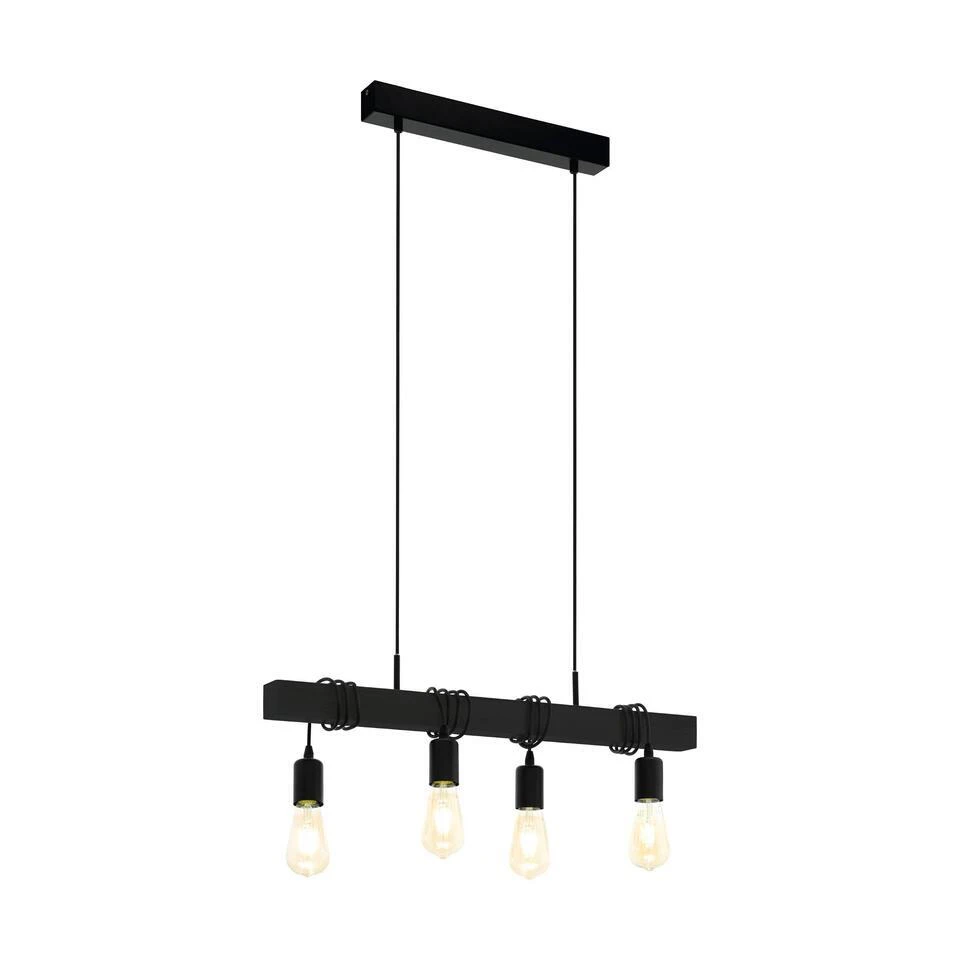 EGLOTownshendHanglamp-E27-70cm-Zwart 3 EGLOTownshendHanglamp-E27-70cm-Zwart - Afbeelding 3